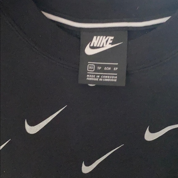 Nike Rally Print Metalic Crew Oversize Sweatshirt - Picture 6 of 8